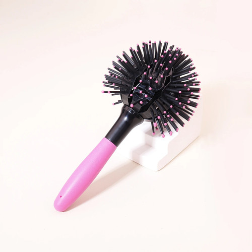 Curl hair brush - 3d, round