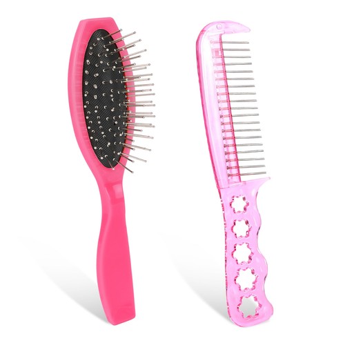 Pcs pink wig hair brush - pcs,
