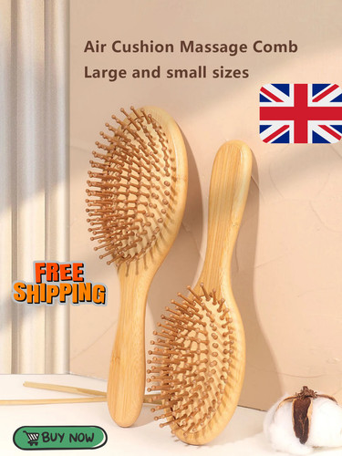 Natural wooden bamboo hair - bamboo,