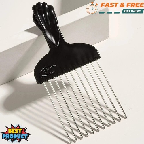 New hair pick comb metal - new,