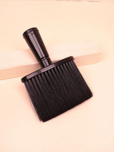 Black soft neck hair duster - neck,
