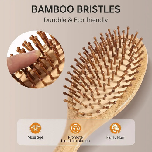 Bamboo paddle comb air - bamboo,