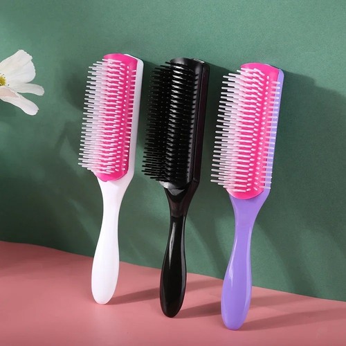 Row hair brush detangling - row,