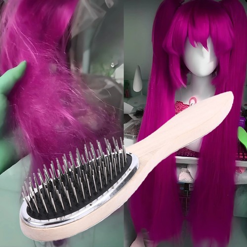 Wooden hair brush parting - hair, comb