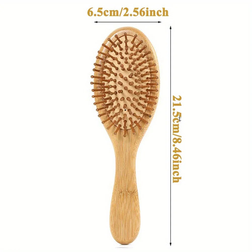Natural bamboo paddle comb - paddle,