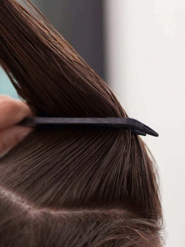 Stainless steel tail comb hair - steel,
